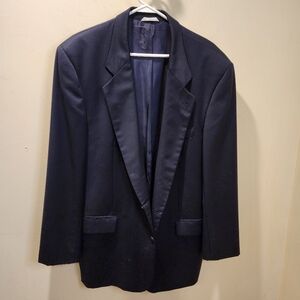 Hugo Boss Sophisticated Navy Wool Blazer Fits L/XL